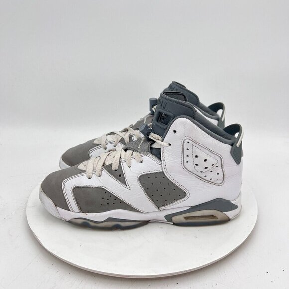 Nike Air Jordan Retro 6 Youth Size 6.5Y Women 8  CT8529-100 Cool Grey White Shoe - Picture 1 of 11